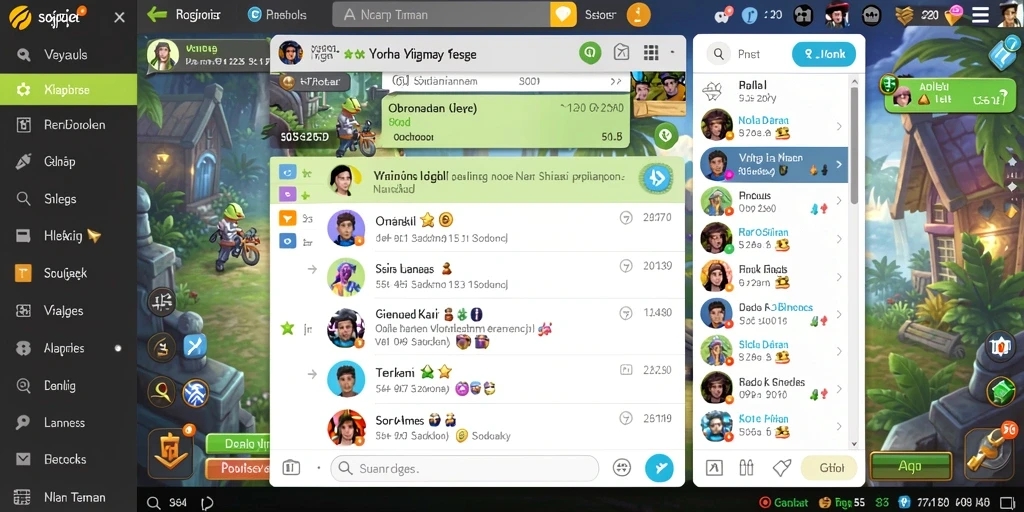Tampilan leaderboard yang menunjukkan peringkat para pemain.