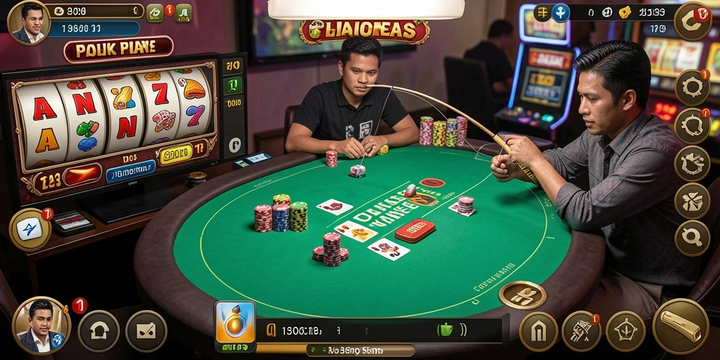 Screenshot penuh aksi dari pertandingan seru di GLOWIN88.