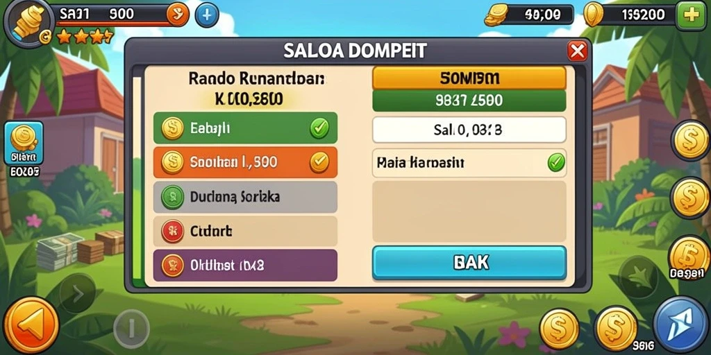 Hadiah menarik untuk setiap pencapaian dalam permainan.